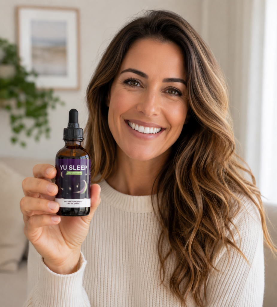 LipoTrine customer testimonial photo with product bottle