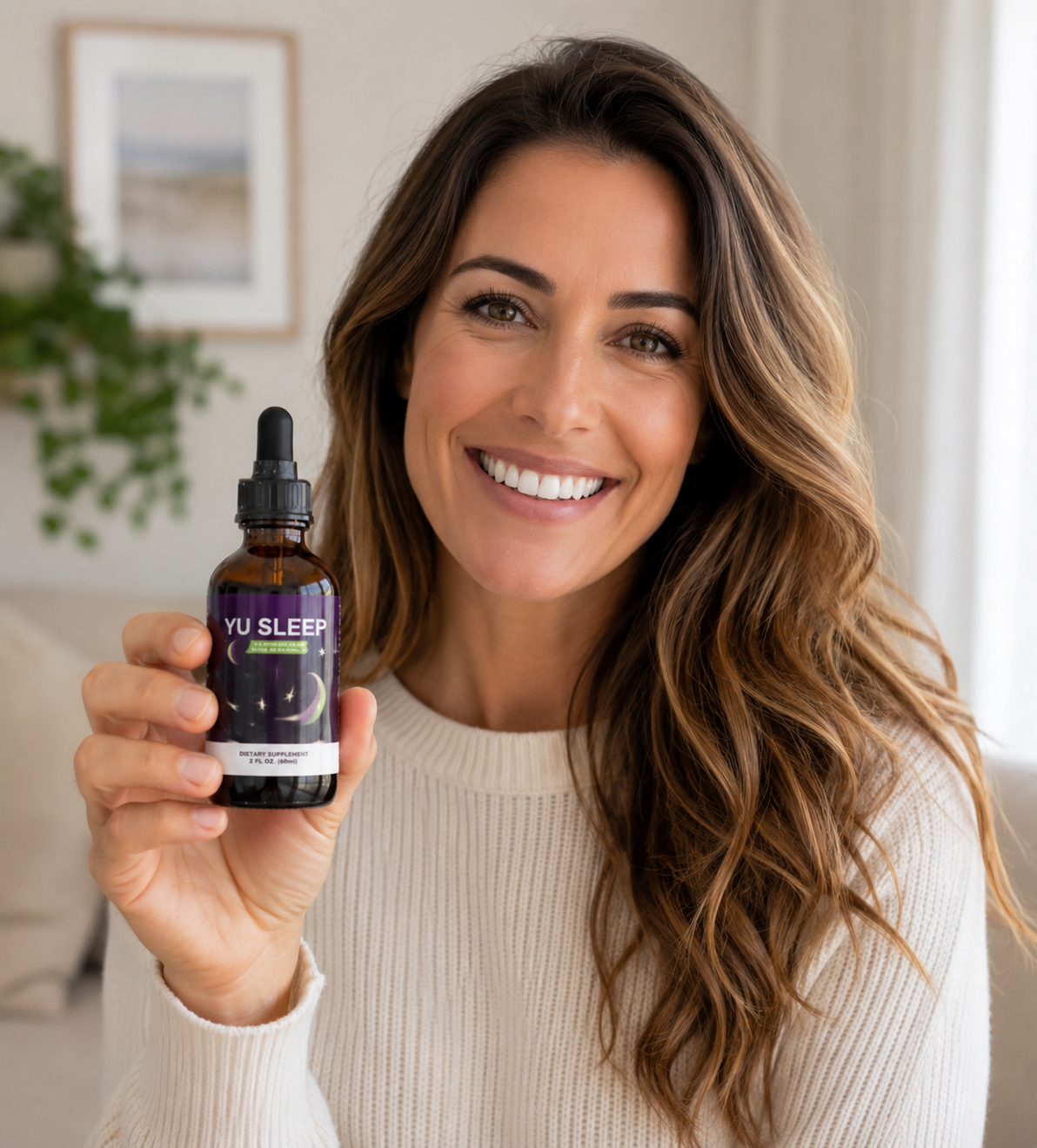 LipoTrine customer testimonial photo with product bottle