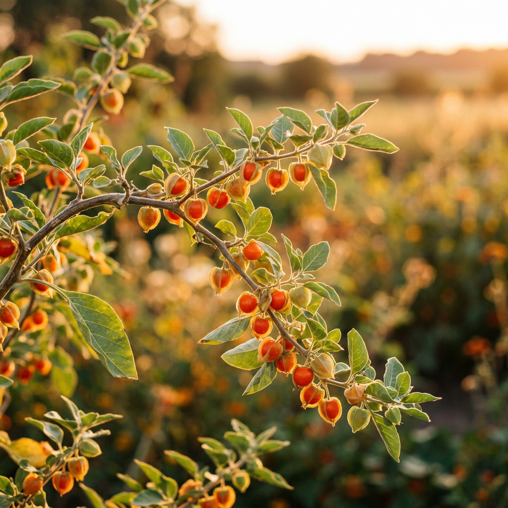 Ashwagandha berries, a Horse Boost ingredient for stress and testosterone support